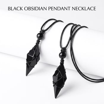 Colier din obsidian natural cu pandantiv în formă de constelație, unisex, cadou modern pentru cupluri, bijuterii de înaltă clasă