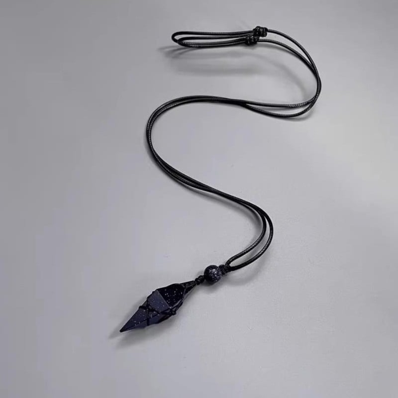Colier din obsidian natural cu pandantiv în formă de constelație, unisex, cadou modern pentru cupluri, bijuterii de înaltă clasă