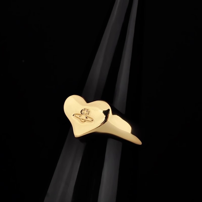 Inel gravat cu Saturn, în formă de inimă, design minimalist, bijuterii unisex