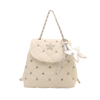 Geantă crossbody pentru femei în stil coreean, cu lanț și știfturi, vara 2026