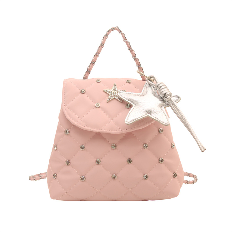 Geantă crossbody pentru femei în stil coreean, cu lanț și știfturi, vara 2026