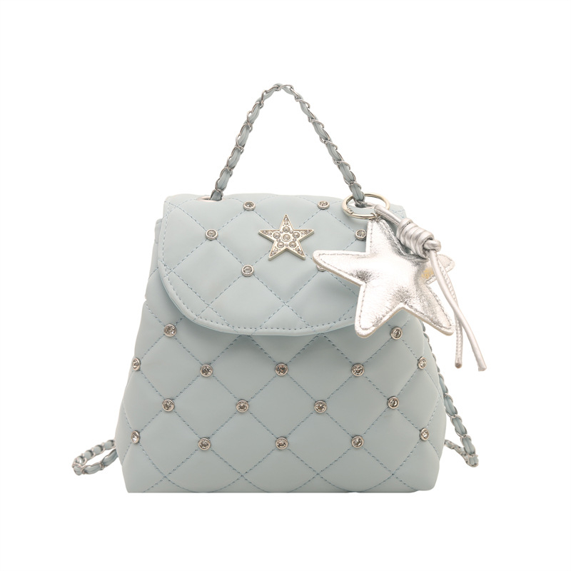 Geantă crossbody pentru femei în stil coreean, cu lanț și știfturi, vara 2026