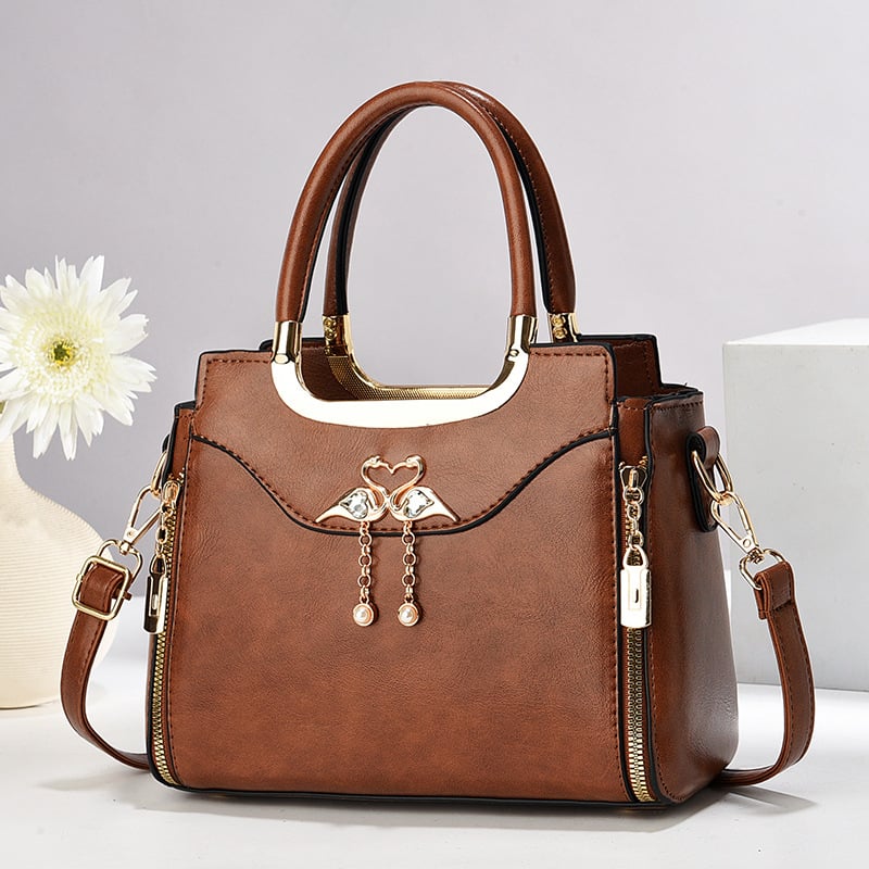 Geantă de damă Shichen, stil retro de iarnă, geantă tote și crossbody, capacitate mare pentru utilizare zilnică
