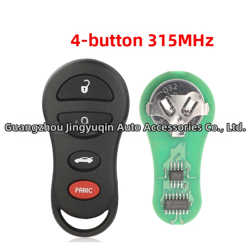 Diaľkový ovládač GQ43VT9T 315 MHz pre Jeep/Dodge, s 3/4 kľúčmi