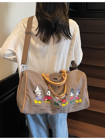 Muška platnena putna torba velikog kapaciteta s Donald Duck dizajnom, prozračna torba za kratka putovanja