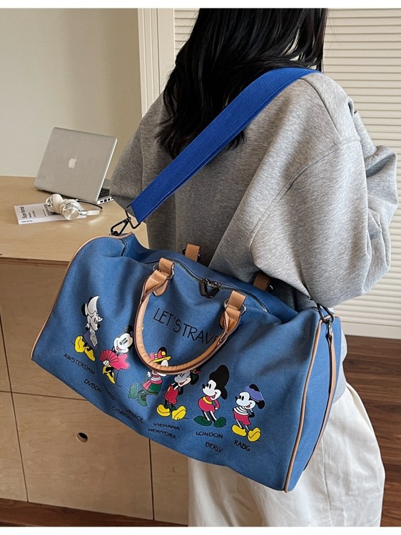 Muška platnena putna torba velikog kapaciteta s Donald Duck dizajnom, prozračna torba za kratka putovanja