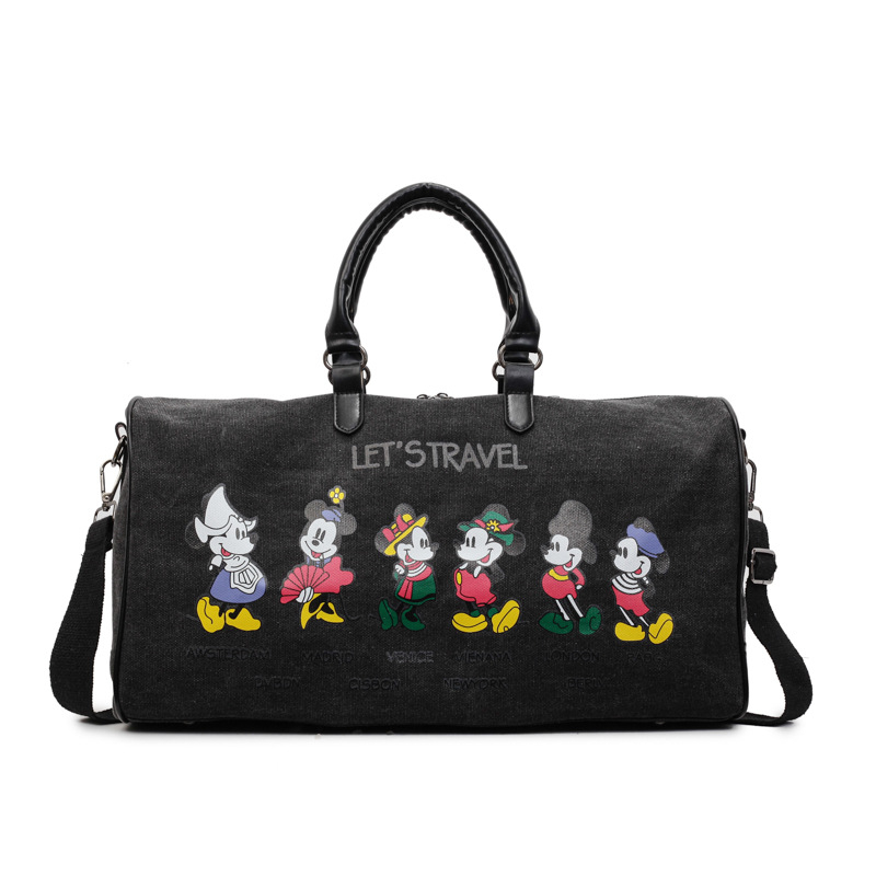 Muška platnena putna torba velikog kapaciteta s Donald Duck dizajnom, prozračna torba za kratka putovanja