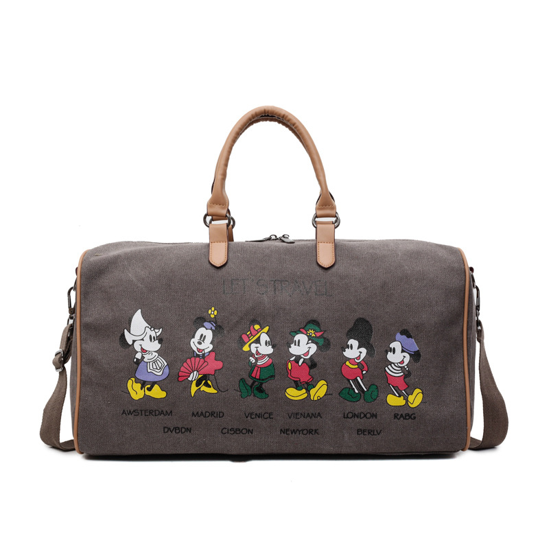 Muška platnena putna torba velikog kapaciteta s Donald Duck dizajnom, prozračna torba za kratka putovanja