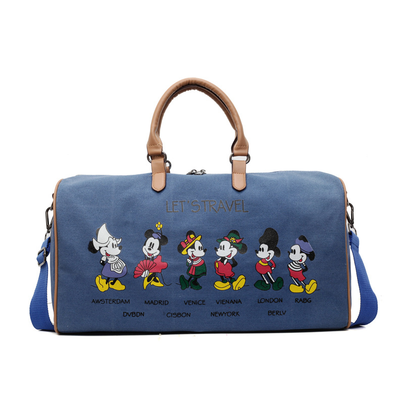 Muška platnena putna torba velikog kapaciteta s Donald Duck dizajnom, prozračna torba za kratka putovanja