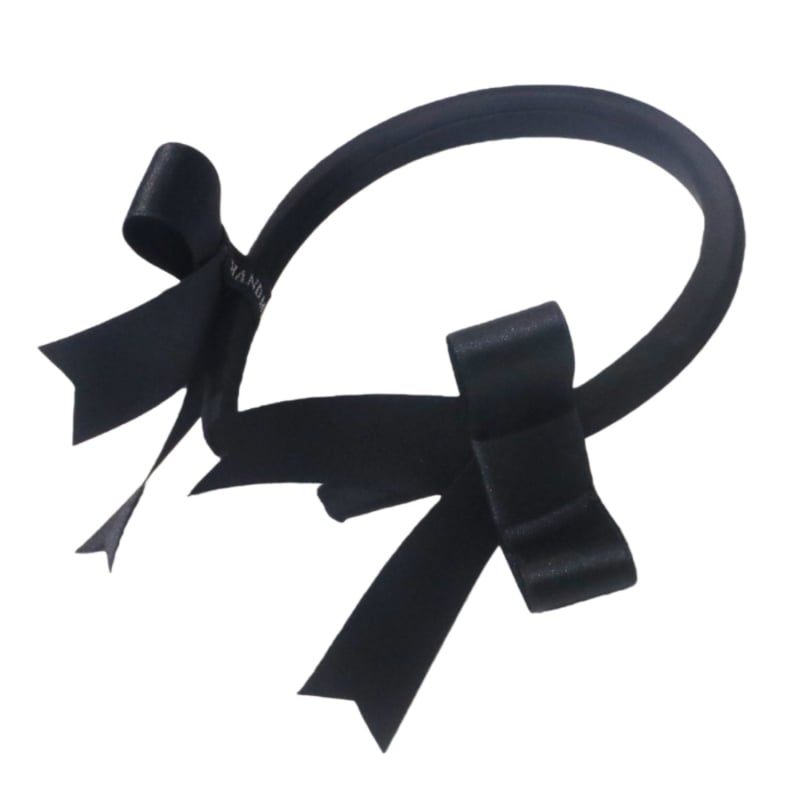 Bentiță pentru păr cu funda dublă pe ambele părți, design simetric, dulce și jucăuș pentru fete.
