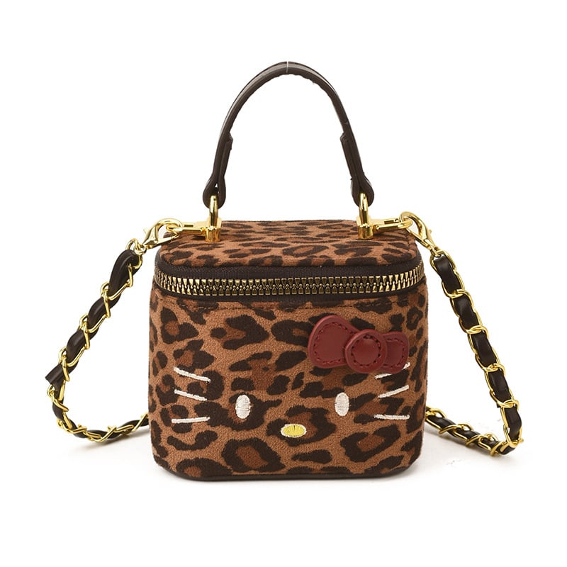 Geantă pentru femei în stil japonez, design drăguț de desene animate, mini geantă-box din PU, crossbody