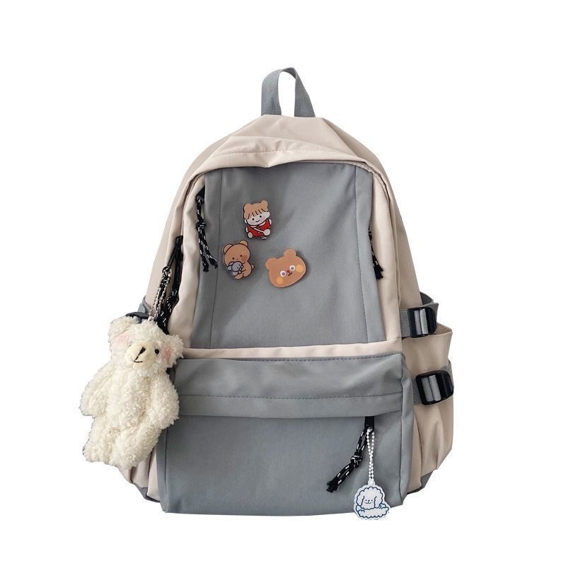 Rucsac studențesc Harajuku, din pânză, stil retro de lucru, pentru cupluri, versiune masculină