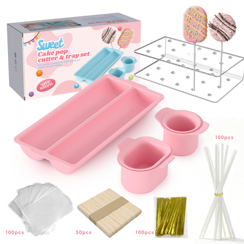 Set ABS 3 în 1: forme rotunde pentru înghețată și prăjituri – unelte DIY pentru coacere, demouldare ușoară