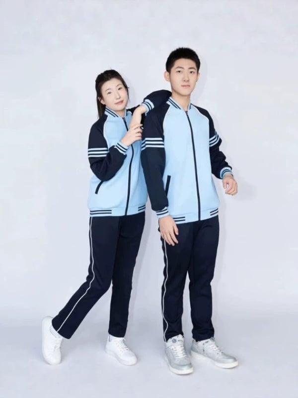 Set uniformă școlară: tricou scurt de vară și pantaloni, primăvară-toamnă, unisex, pentru elevi de la gimnaziu la liceu, uniformă sport