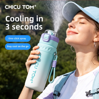 Termos izolat nou, cu capacitate mare, pentru sport, portabil pentru exterior, cu pai pentru copii la școală