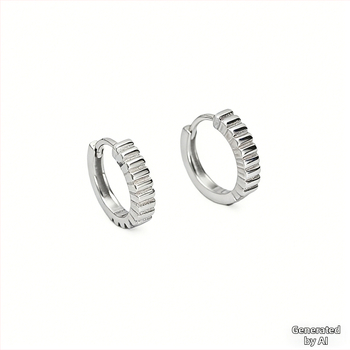 Dámske náušnice zo striebra S925, minimalistické klipy do ucha s jedinečným dizajnom, elegantné luxusné šperky