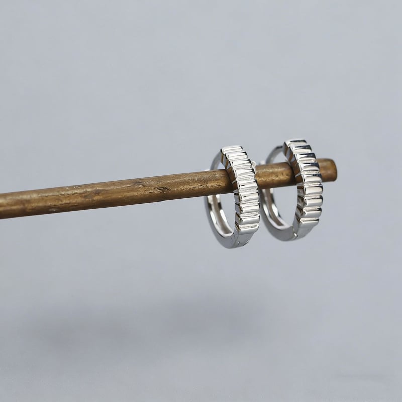 Cercei clip din argint S925 pentru femei, formă de pinion, design unic, elegant, bijuterie de înaltă calitate