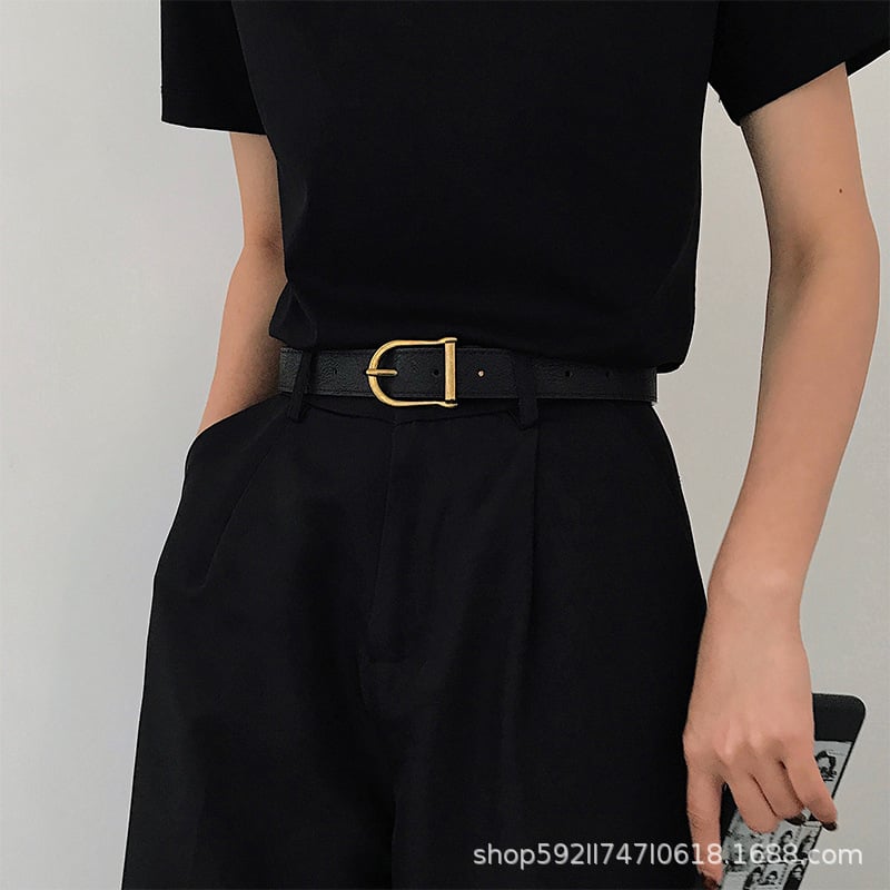 Curea pentru femei din piele PU, stil retro, minimalistă și versatilă, accesoriu de modă.