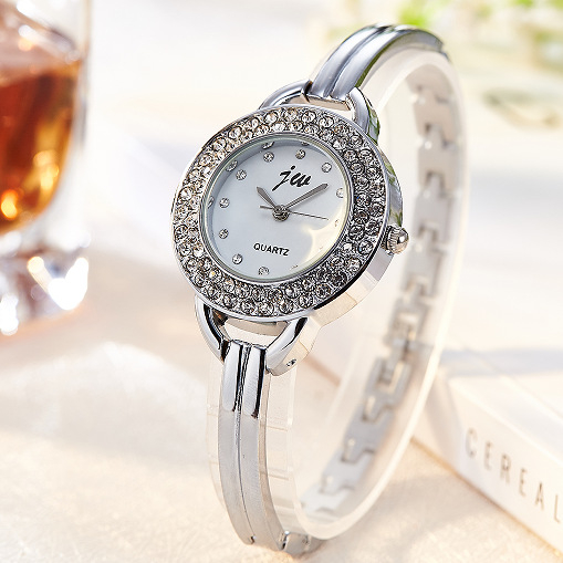Ceas de damă în stil coreean, brățară din oțel inoxidabil, mecanism quartz electronic
