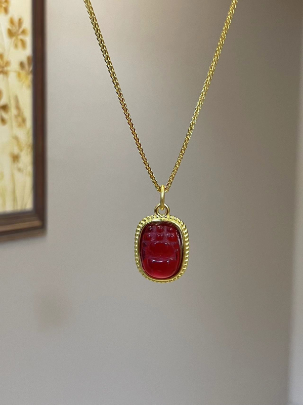 Colier Pixiu pentru noroc și bogăție, lanț de claviculă, design elegant