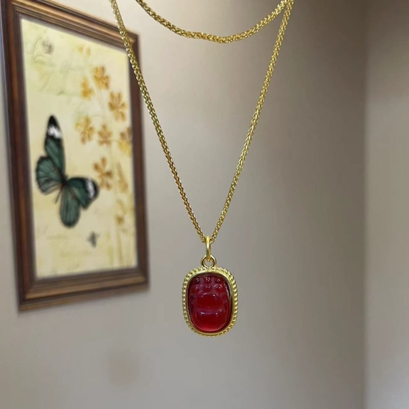 Colier Pixiu pentru noroc și bogăție, lanț de claviculă, design elegant