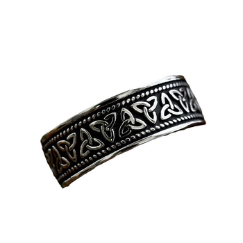 BEIER Inel Nordic Viking Celtic Knot din oțel titan pentru bărbați – stil retro minimalist
