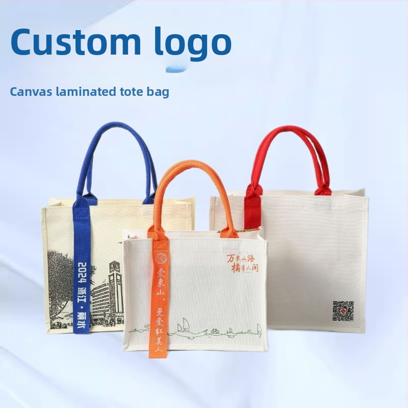 Plátenná taška s laminovanou stuhou, taška na zips, taška so šnúrkou, bavlnená taška na zips, sieťovaná taška, zamatová taška