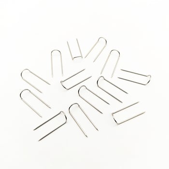 Acele în formă de U pentru țesături și patchwork, fixare decorativă și coasere, diametru 0,7 mm, lungimi 17 sau 23 mm