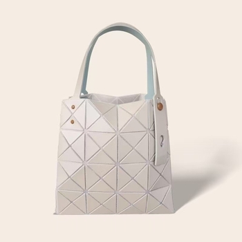 Geantă mini pătrată din PVC pentru femei, cu model geometric romb și strasuri, pentru purtare pe umăr sau în mână