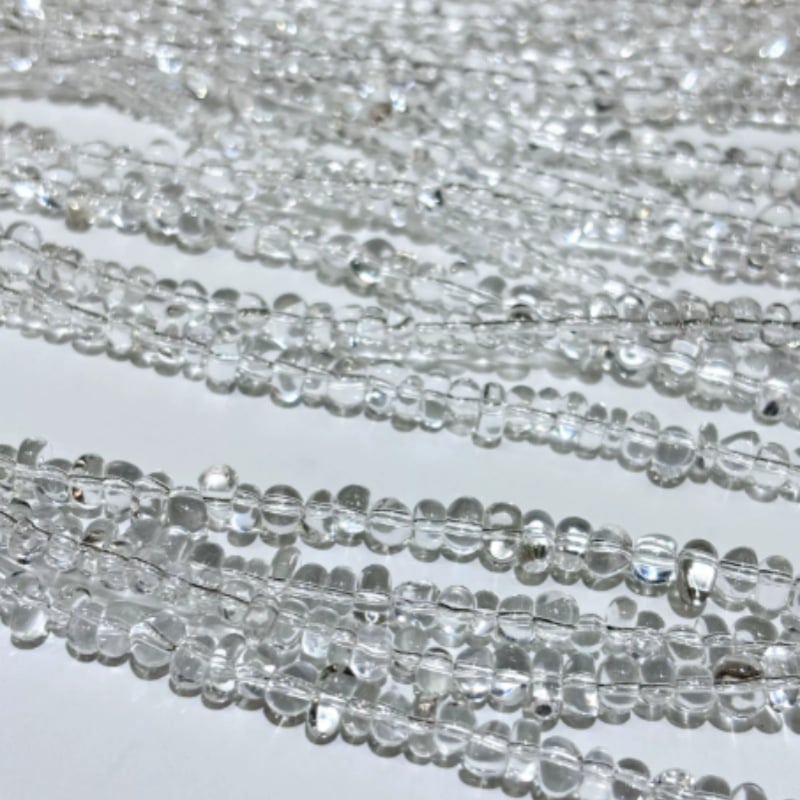 Mărgele de cristal albe transparente, naturale, 6-7 mm, mărgele libere pentru bijuterii DIY