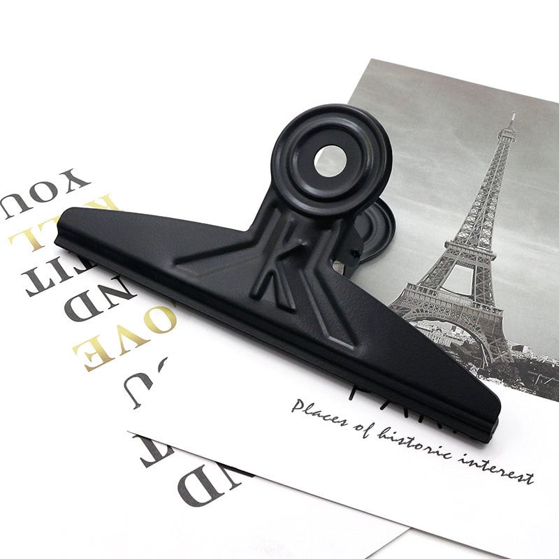 Clip metal din oțel inoxidabil mare, cap plat, pentru birou și papetărie, 20 cm lungime