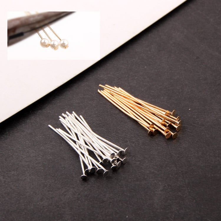 DIY știfturi T din fier placate electrochimic pentru cercei cu mărgele