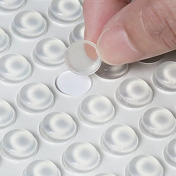 Perne autoadezive din silicon pentru ușile de dulap, transparente, antiderapante și amortizoare de zgomot, dimensiuni 12×4 mm, 8×1,5 mm, 8×2,5 mm, 12×5 mm