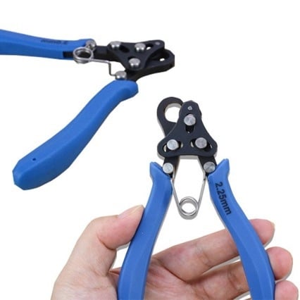 Clește cu formă de 9 pentru bijuterii DIY, înșirare mărgele, realizare cercei și înfășurarea sârmei de aur, argintiu și cupru