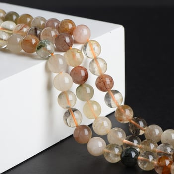 Beibeifu Mărgele colorate de cristal pentru păr, mărgele rotunde semi-finisate pentru bijuterii DIY, accesorii din cristal