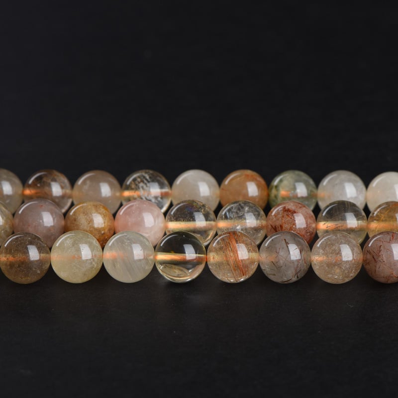 Beibeifu Mărgele colorate de cristal pentru păr, mărgele rotunde semi-finisate pentru bijuterii DIY, accesorii din cristal