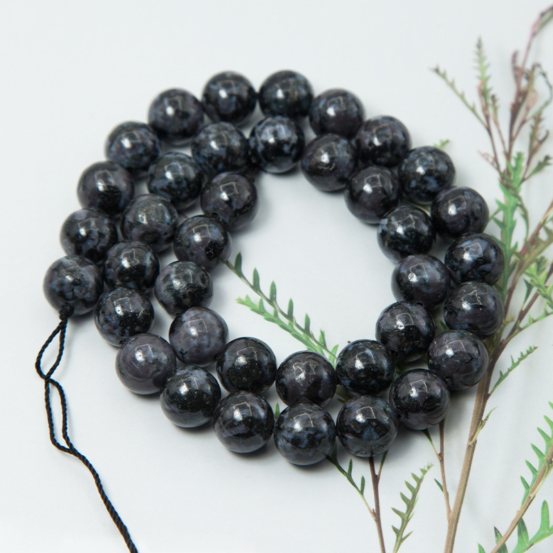 Indigo Gabro 8mm mărgele din diorit natural indigo-gri pentru bijuterii DIY