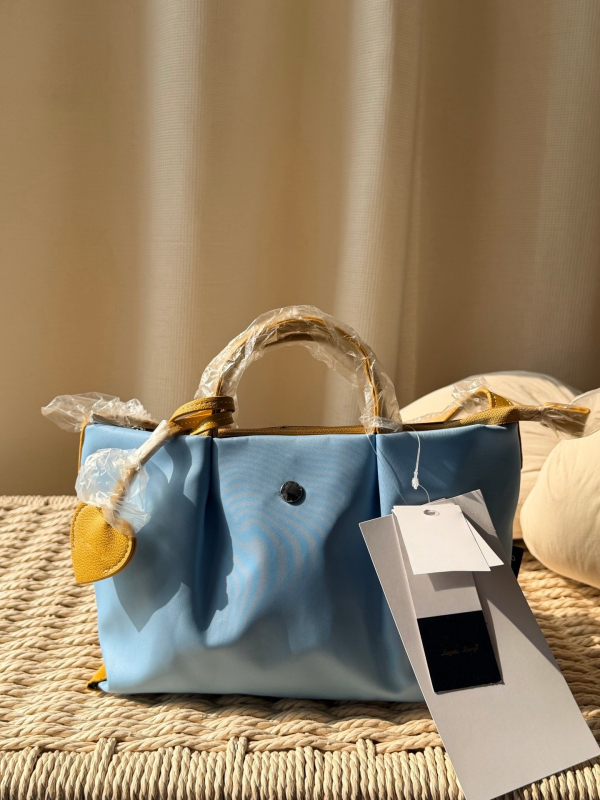 Geantă Tote în blocuri de culori, stil casual japonez, geantă impermeabilă din nylon pentru femei