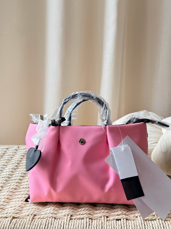 Geantă Tote în blocuri de culori, stil casual japonez, geantă impermeabilă din nylon pentru femei
