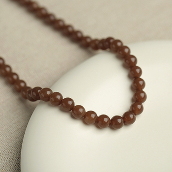 Mărgele de jad caramel, lucioase, 6–12 mm, pentru brățări împletite manual, mărgele rotunde semifinite