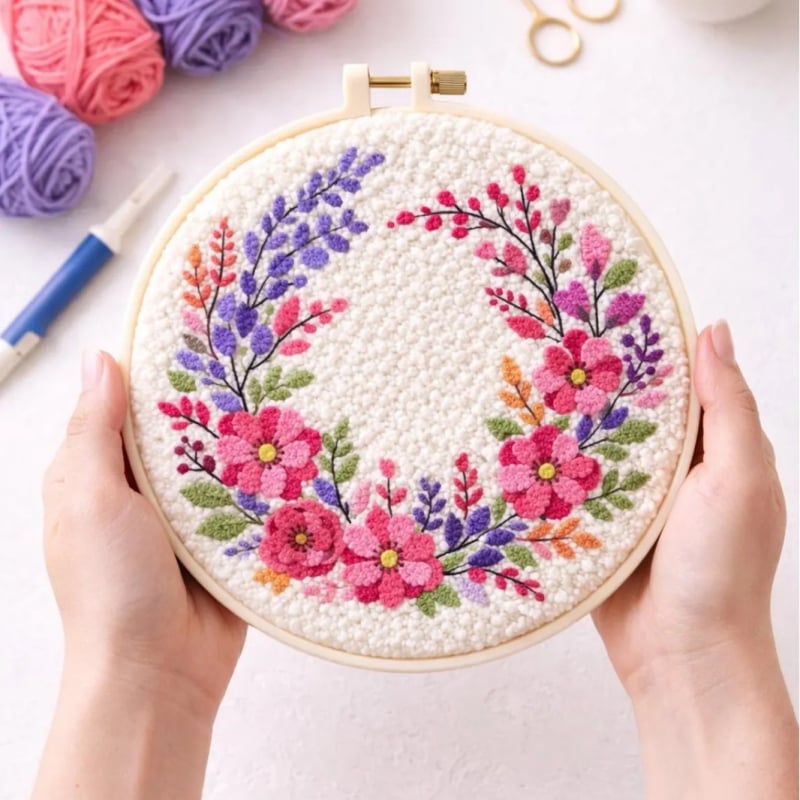 Kit de broderie pentru începători cu motive plante și fructe, seria de modele din cărți