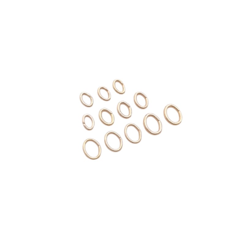 Inel deschis oval placat cu aur 14K pentru bijuterii DIY – inel de conectare pentru brățară și colier