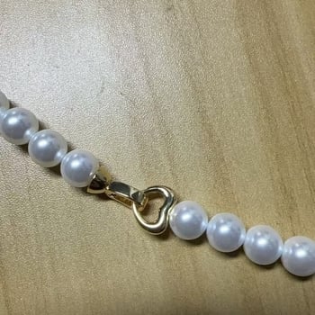 Închizător din argint S925, pentru colier cu perle, închizător de brățară, conector în formă de inimă