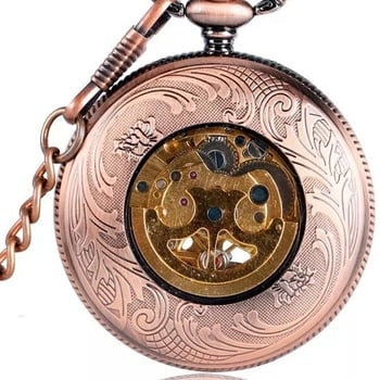 Ceas de buzunar mecanic mare, capac rabatabil, stil antic