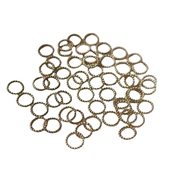 Inel cu floare placat cu aur 14K din cupru, inel închis, conector de mărgele pentru bijuterii DIY, brățară și colier