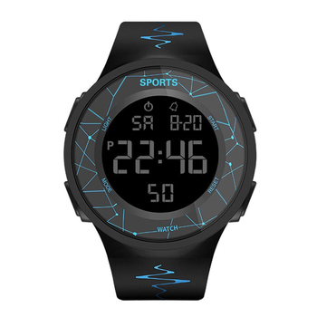 Ceas digital pentru elevi, băieți și fete, cadran de 45 mm, curea din cauciuc, rezistență la apă 10 m, afișaj numeric, iluminare luminescentă
