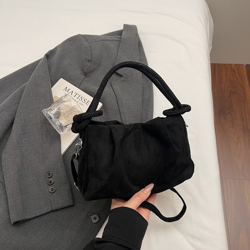 Geantă mică din piele pentru femei, crossbody, 2026 stil nou, model plisat în formă de nor, vintage și versatil