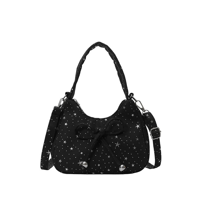 Geantă pentru femei cu funda, stil coreean, geantă tip cloud, versatilă pentru umăr sau crossbody