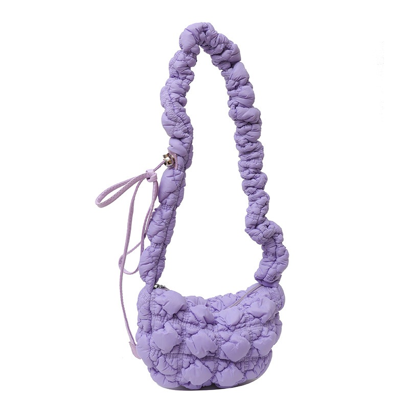 Geantă de damă 2023 – geantă plisată în formă de nor, stil coreean, bubble distinctiv, tote casual, umăr / crossbody