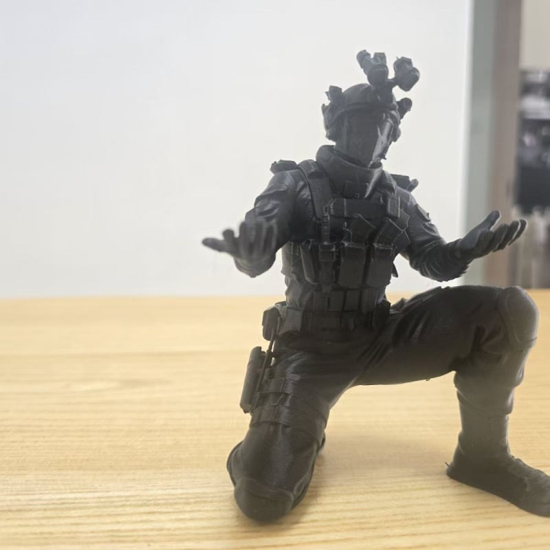 Suport de pix Delta Force Weilong, imprimat 3D — figură tactică pentru birou, decorativ model cadou de ziua de naștere